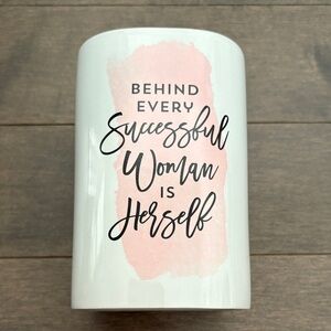 Ceramic Women’s Beauty Tool Holder, Office Decor, Home Organization Inspiration